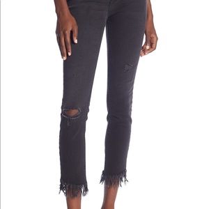 Free People Greatest Heights Frayed Skinny Jean